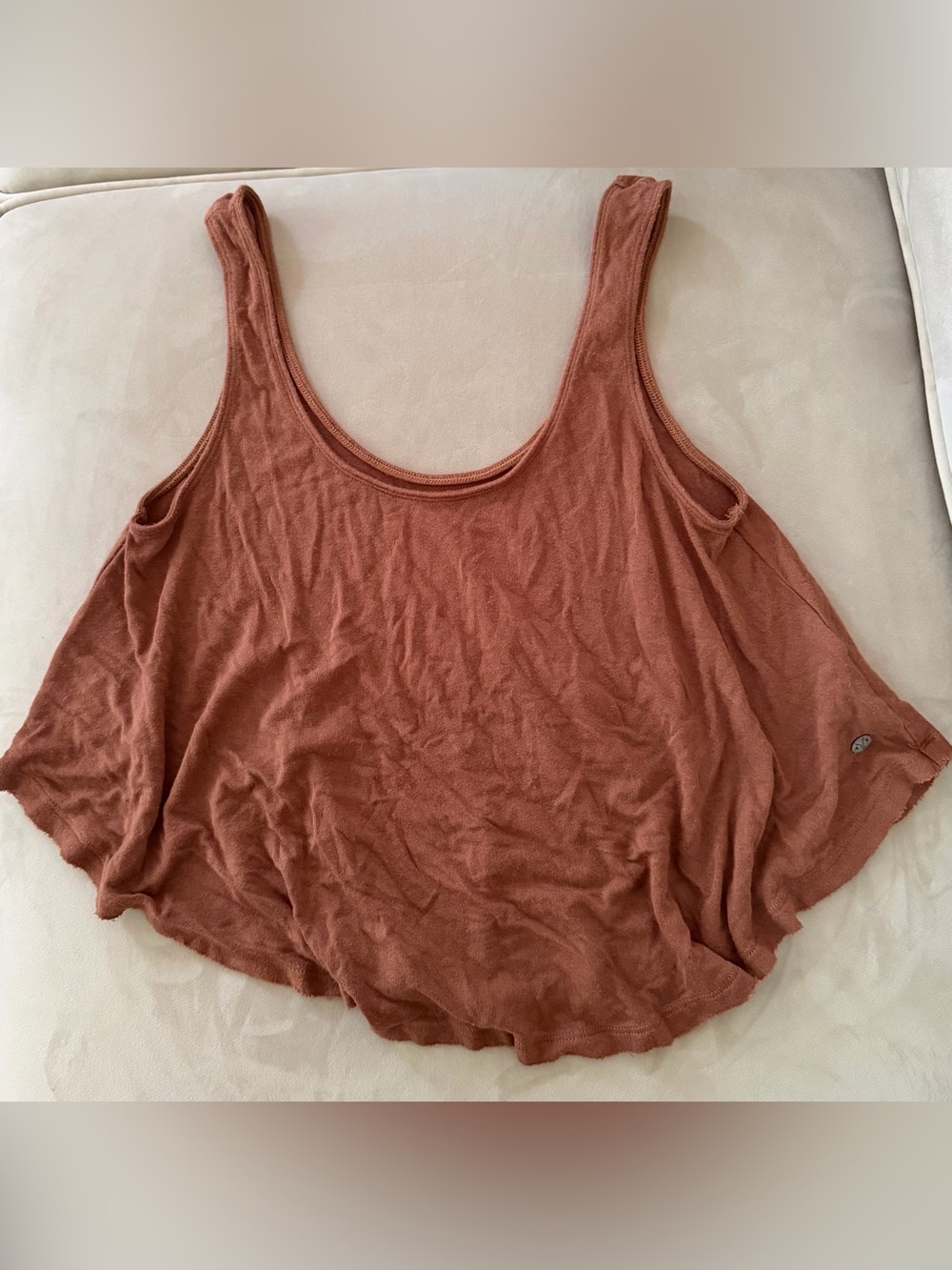 American Eagle Women's Rust Scoop Tank